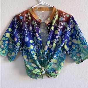 Vintage Kaleidoscope Button Down Weekender Shirt